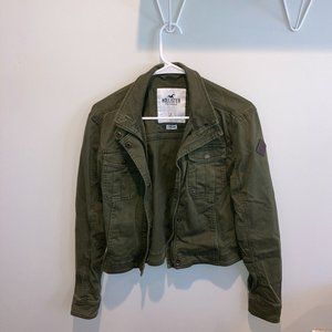 HOLLISTER CROPPED ARMY JACKET